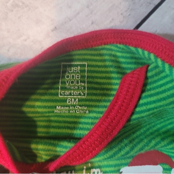 Carters Just One You 4 Piece  Holiday Sleepers  bundle Size 6months - Picture 9 of 16